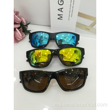 Cermin mata hitam Square TR Frame Sunglasses Untuk Lelaki